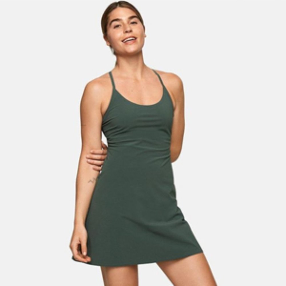NWT Outdoor Voices Exercise Dress - Evergreen